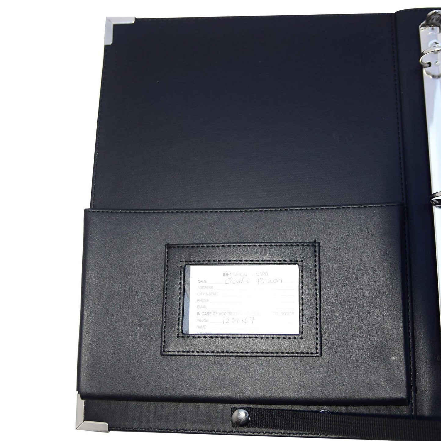 MSP-210 PU Leather Sheet Music Holder | 9.5 x 12" - 3 Rings Choir Folder with Hand Strap for Musician -Available Now!)