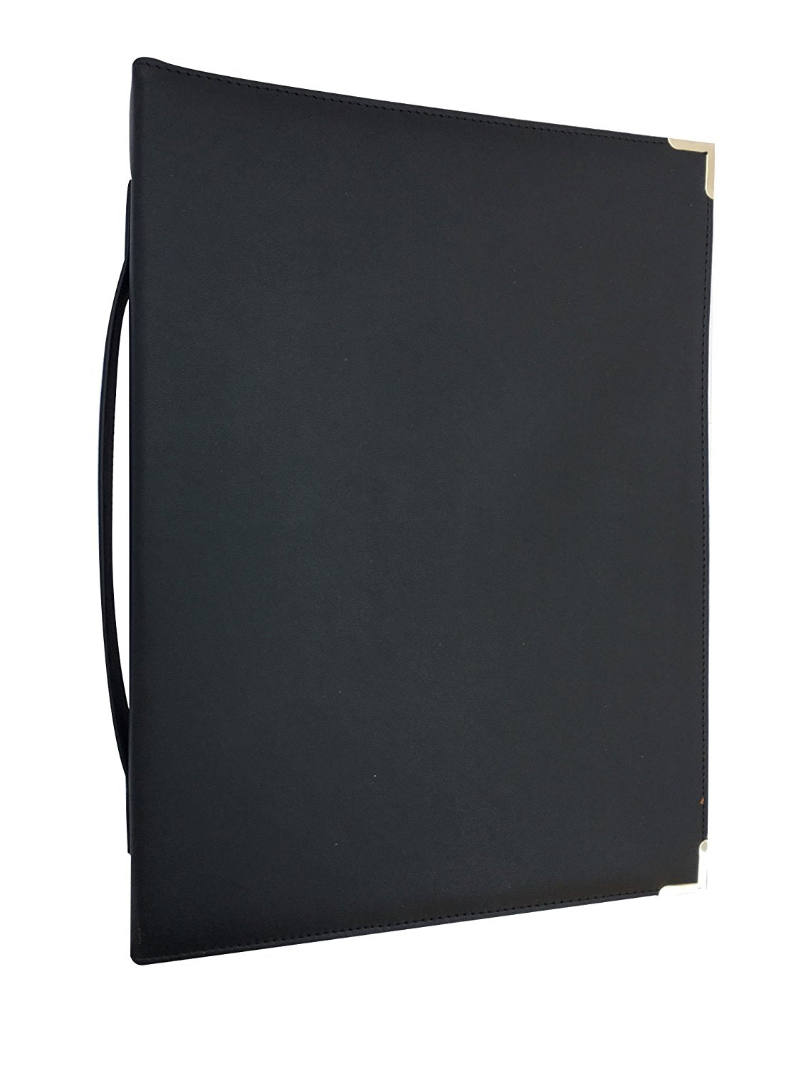 MSP-210 PU Leather Sheet Music Holder | 9.5 x 12" - 3 Rings Choir Folder with Hand Strap for Musician -Available Now!)